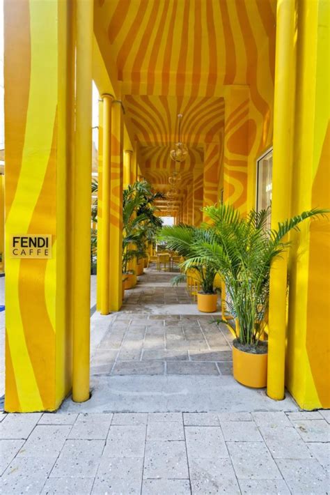 fendi pop up cafe|fendi's cafe miami.